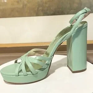 LK Bennett Shoes Lk Bennett Attie Green Leather Strappy